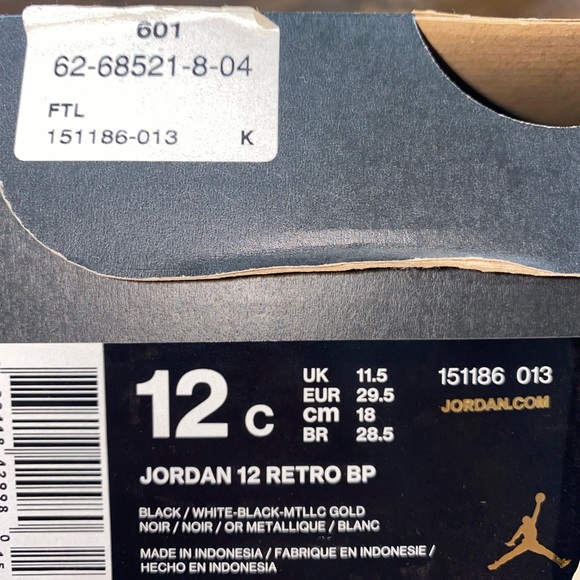 Jordan 12 Retro BP - Picture 4 of 6